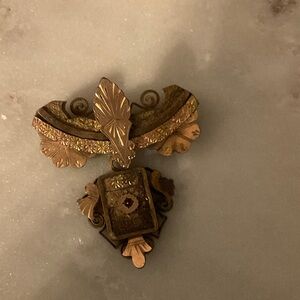 Antique Gold Filled Intricate Brooch. Estate Sale Piece. Vintage Unique 🌹